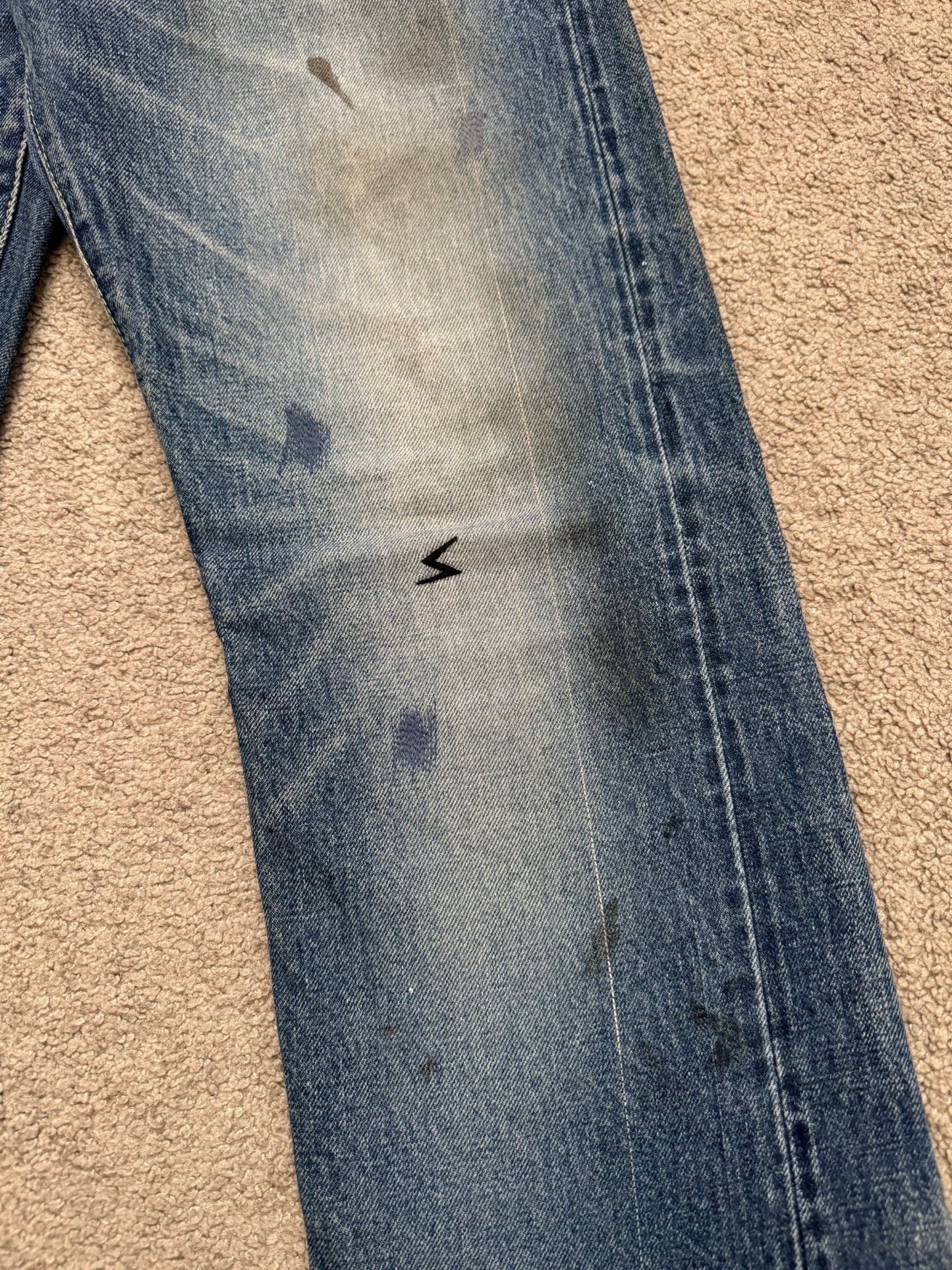 SS06 Undercover "T" Chuuut Washed Denim Jeans