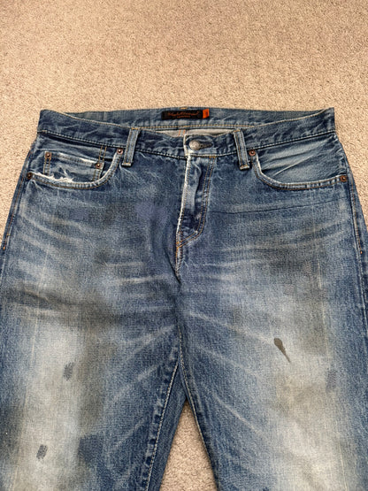 SS06 Undercover "T" Chuuut Washed Denim Jeans