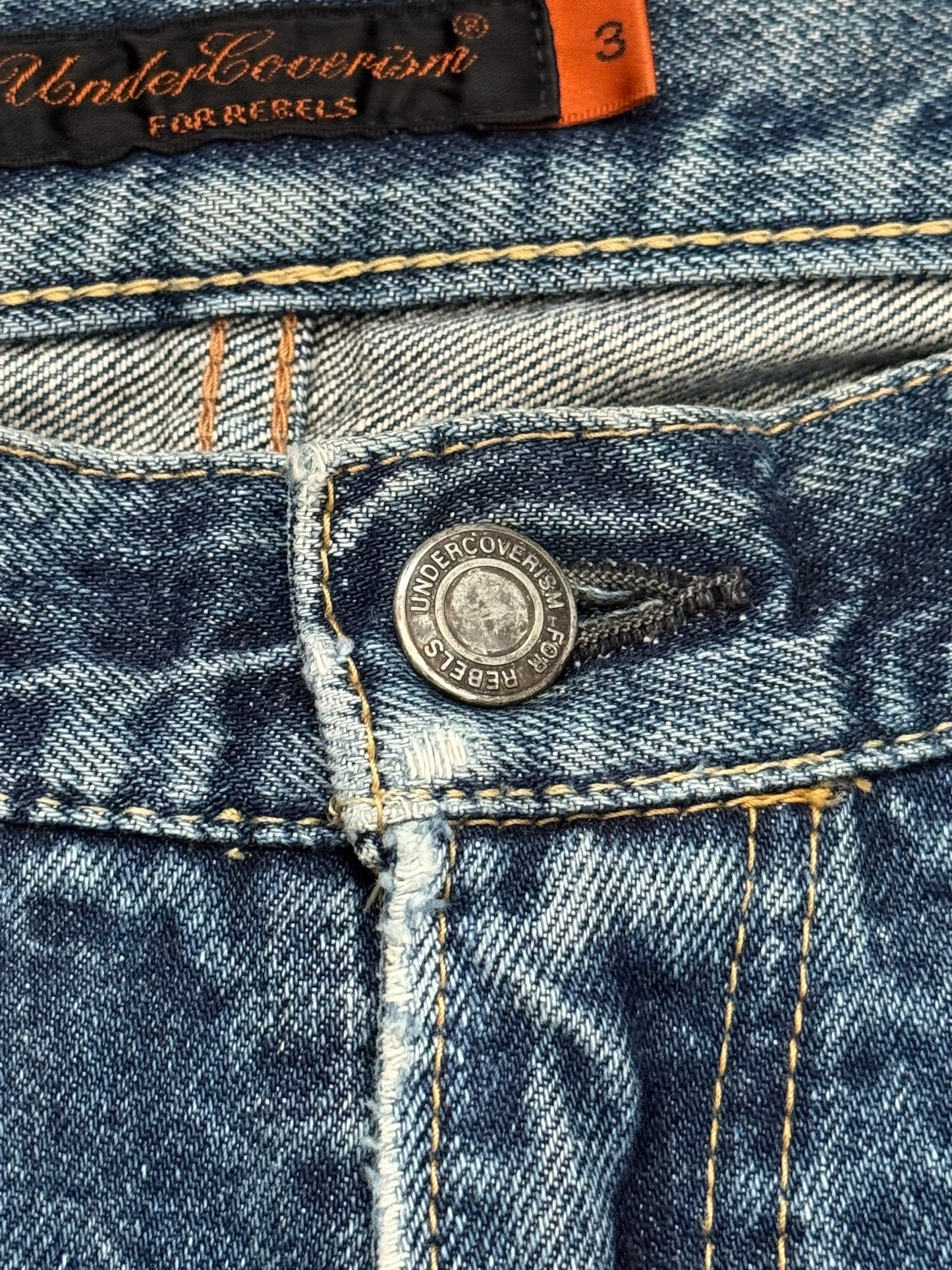 SS06 Undercover "T" Chuuut Washed Denim Jeans
