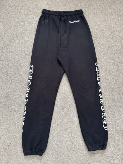 Chrome Hearts Vertical Text & Scroll Logo Sweatpants