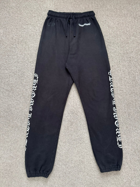 Chrome Hearts Vertical Text & Scroll Logo Sweatpants