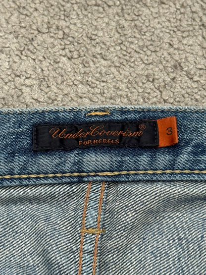 SS06 Undercover "T" Chuuut Washed Denim Jeans