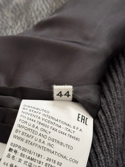 FW15 Maison Margiela 5 Zip Hybrid Wool Leather Biker Jacket