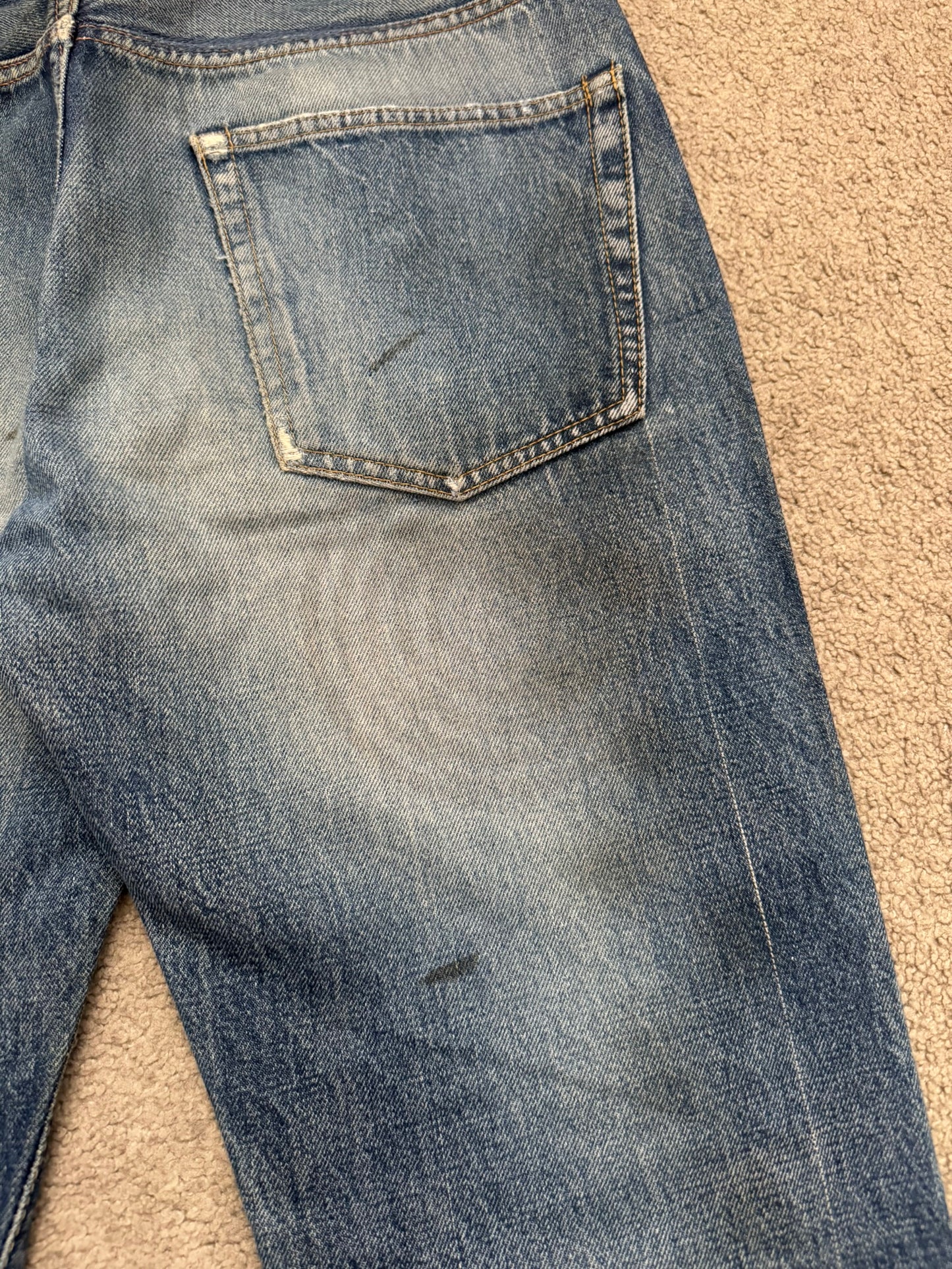 SS06 Undercover "T" Chuuut Washed Denim Jeans