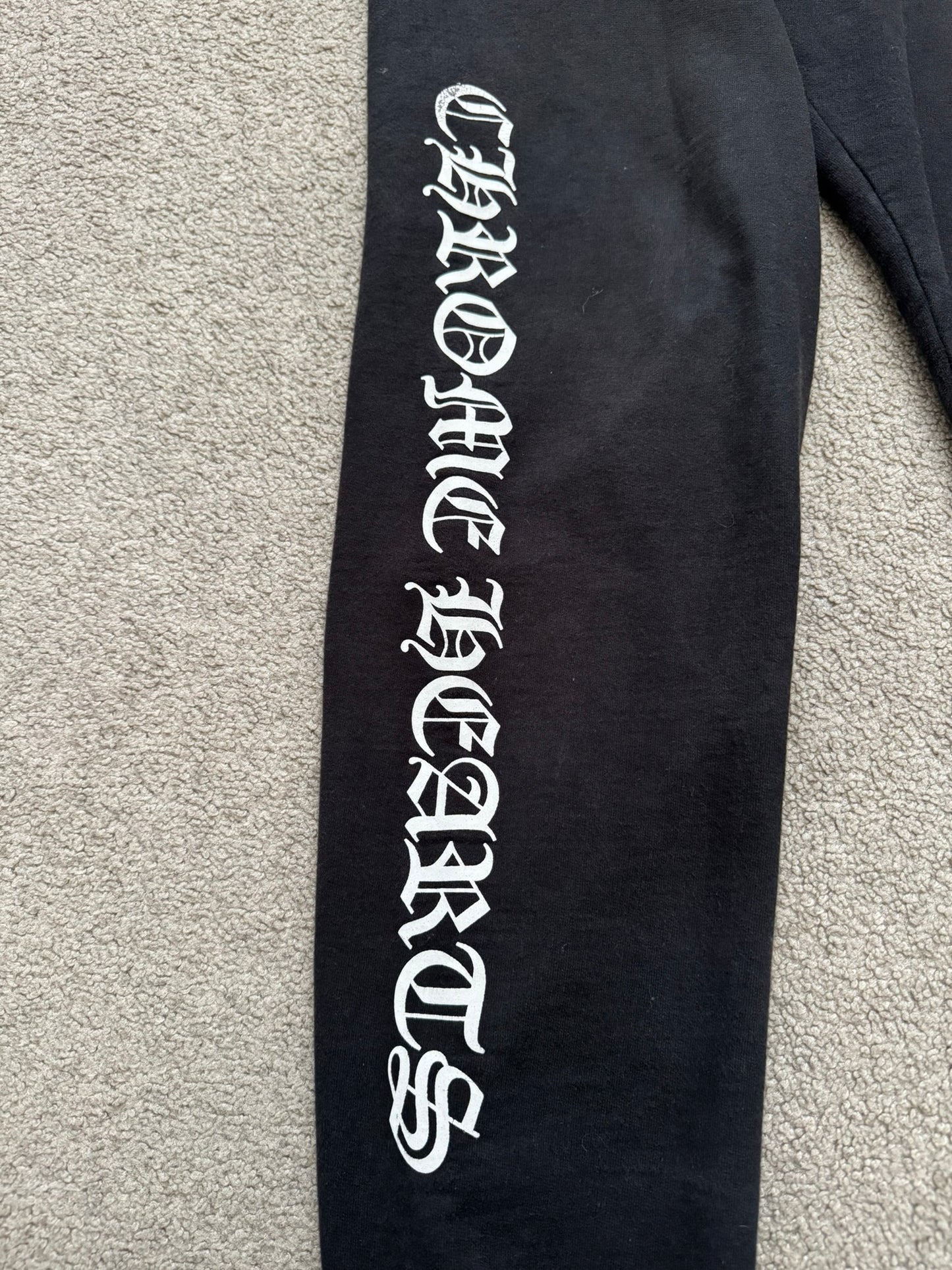 Chrome Hearts Vertical Text & Scroll Logo Sweatpants