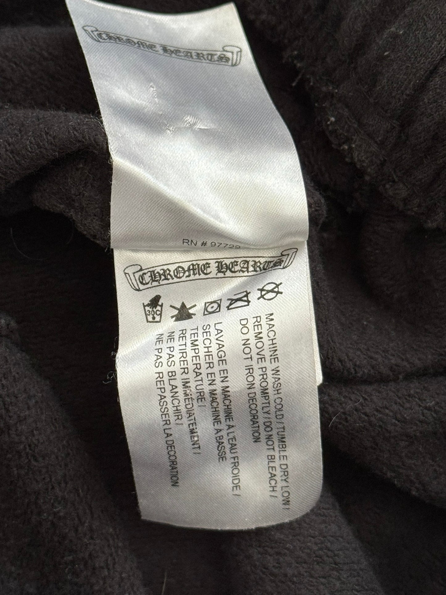 Chrome Hearts Vertical Text & Scroll Logo Sweatpants