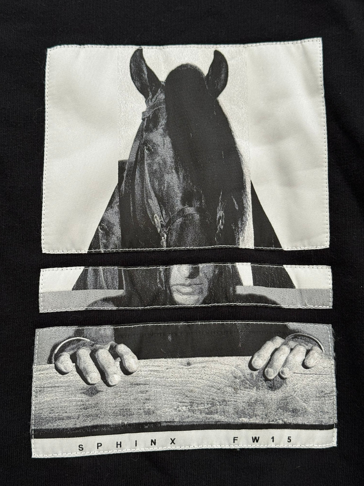 FW15 Rick Owens DRKSHDW "Sphinx" Horse Patch Sweatshirt