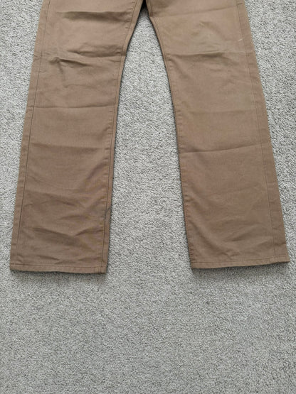 SS06 Dior Homme by Hedi Slimane Beige Whiskered Denim Jeans