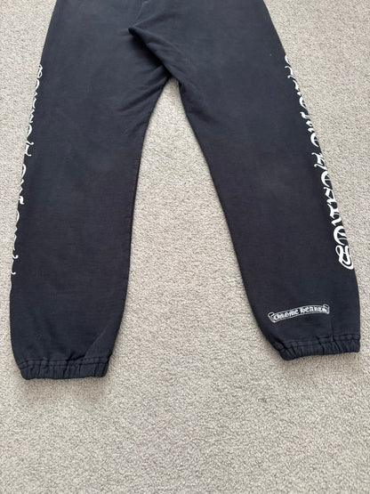 Chrome Hearts Vertical Text & Scroll Logo Sweatpants