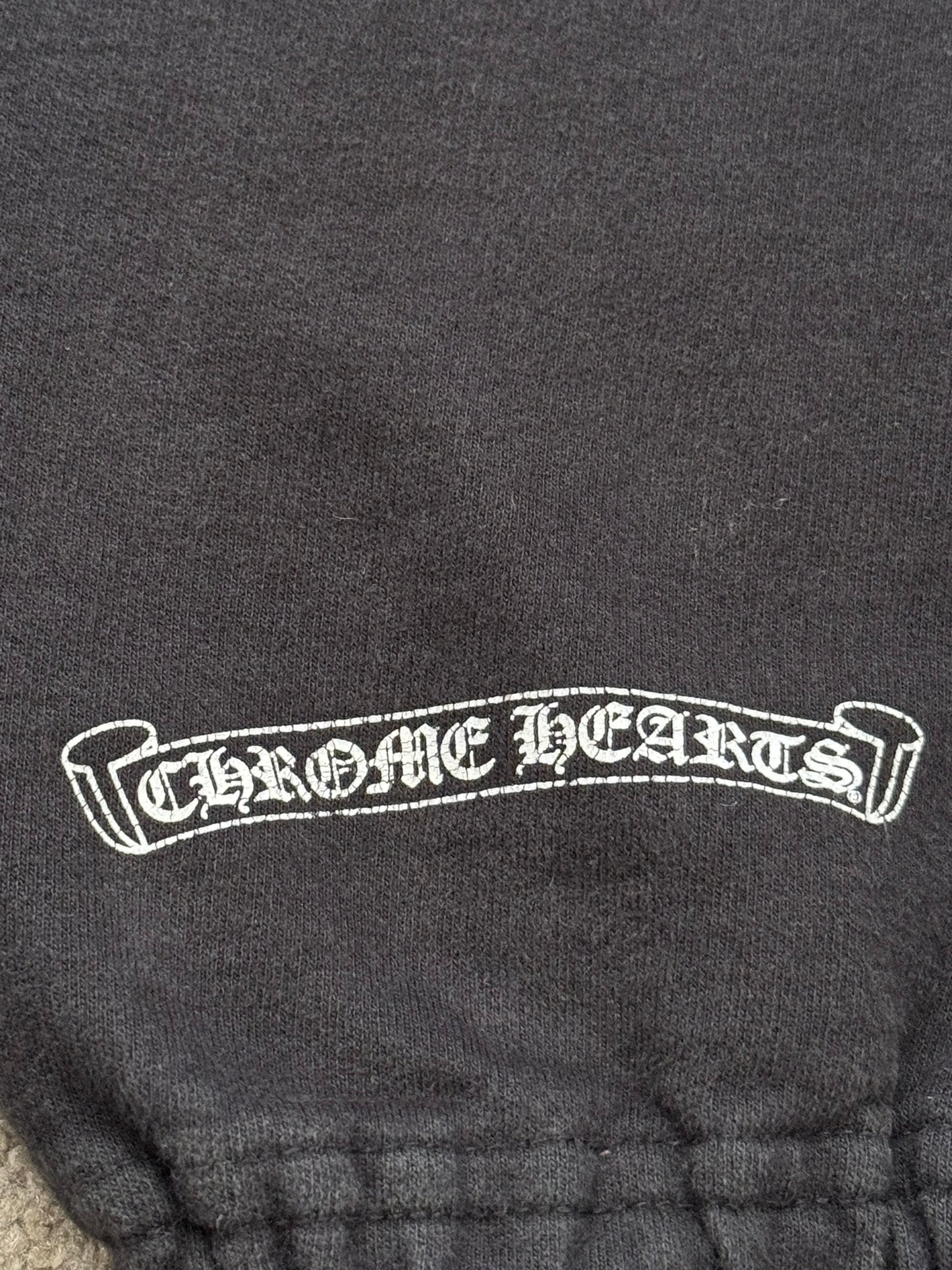 Chrome Hearts Vertical Text & Scroll Logo Sweatpants
