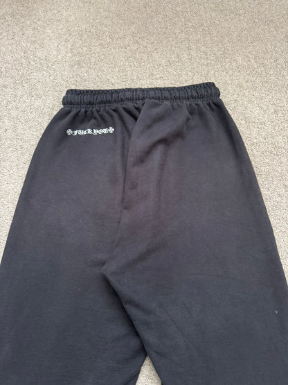 Chrome Hearts Vertical Text & Scroll Logo Sweatpants