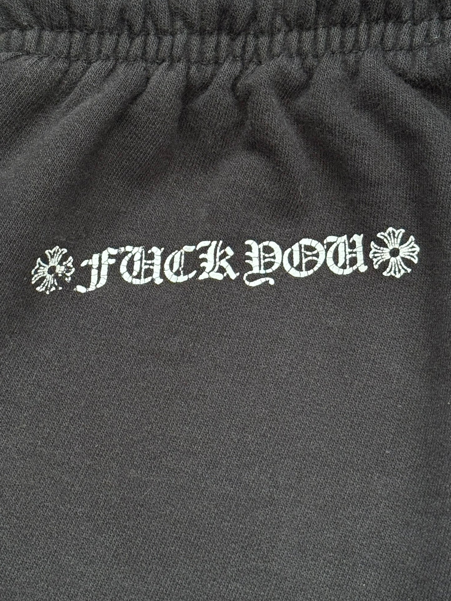Chrome Hearts Vertical Text & Scroll Logo Sweatpants