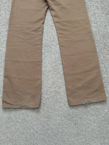 SS06 Dior Homme by Hedi Slimane Beige Whiskered Denim Jeans