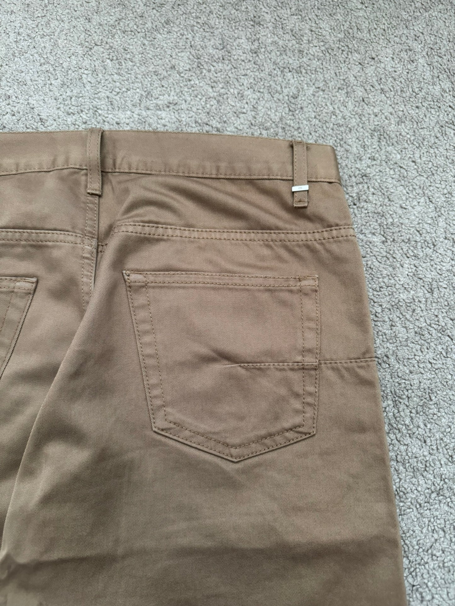 SS06 Dior Homme by Hedi Slimane Beige Whiskered Denim Jeans