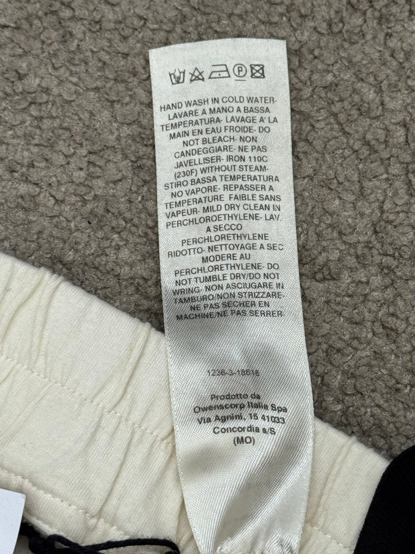 New SS22 Rick Owens DRKSHDW Cream Creatch Cargo Sweatpants