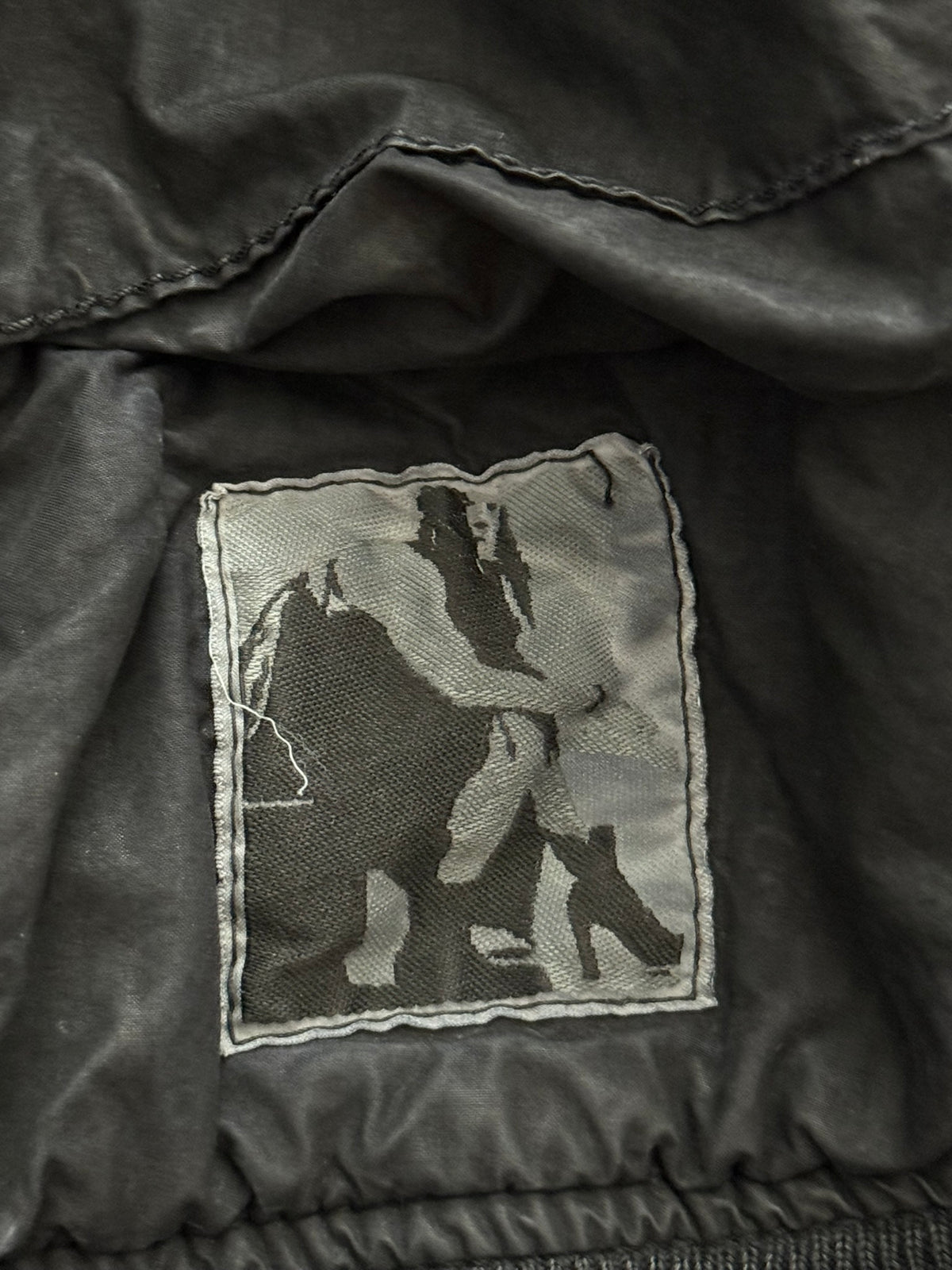 FW10 Rick Owens DRKSHDW Waxed Exploder Hooded Bomber Jacket