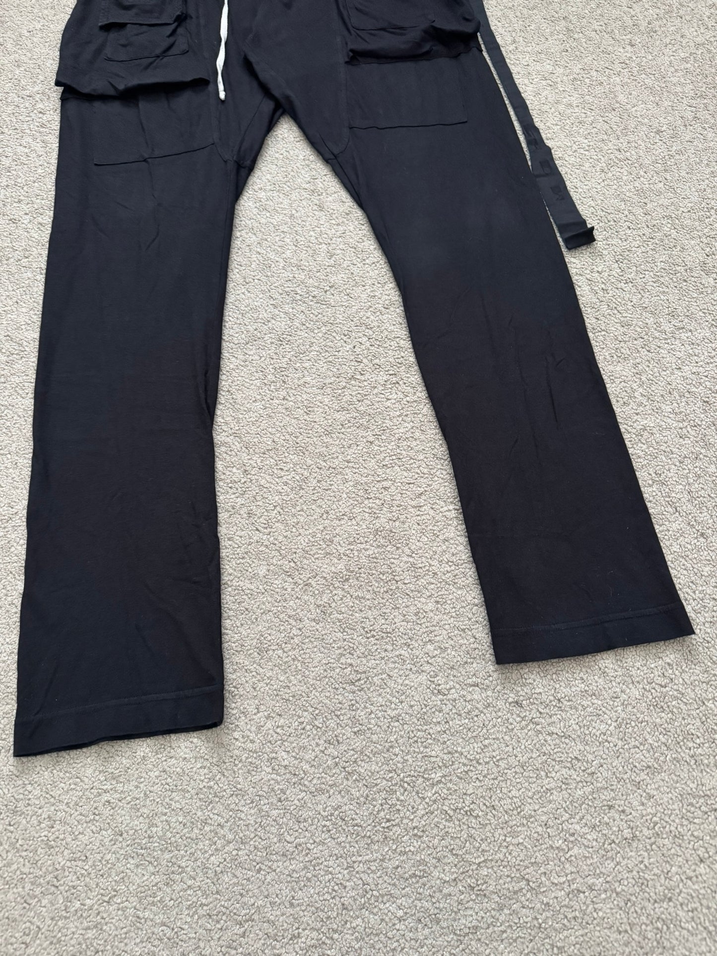 SS22 Rick Owens DRKSHDW Black Creatch Cargo Sweatpants