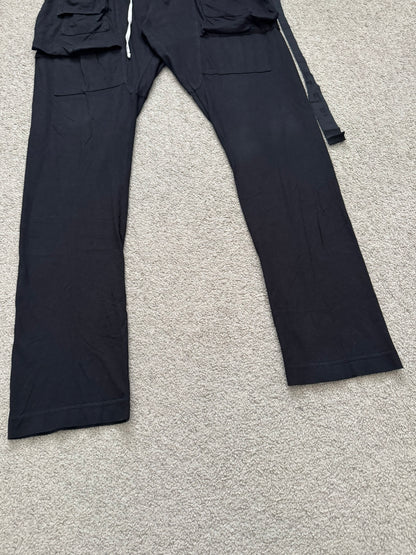 SS22 Rick Owens DRKSHDW Black Creatch Cargo Sweatpants