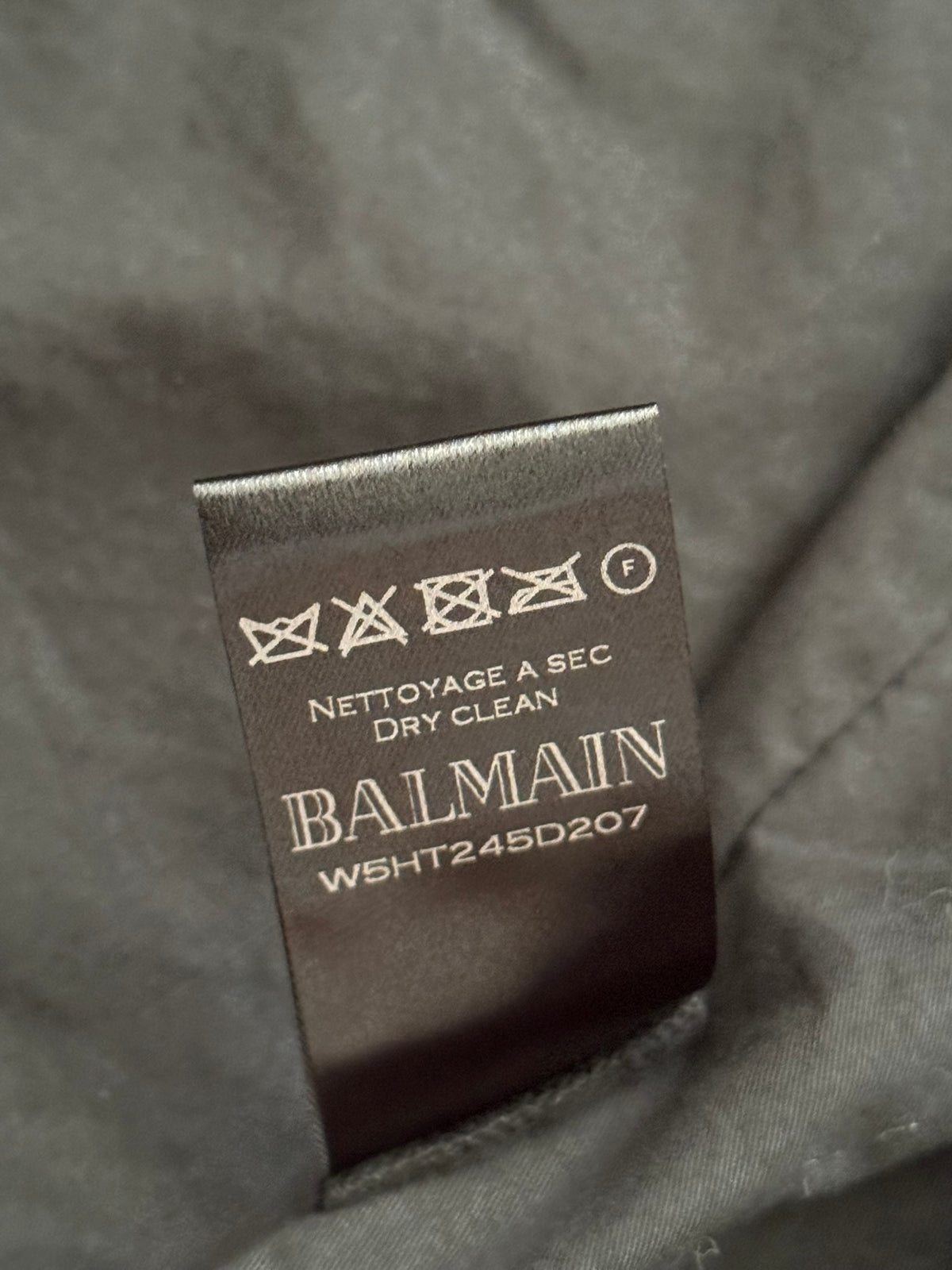 FW15 Balmain by Olivier Rousteing Red Velvet Biker Jacket