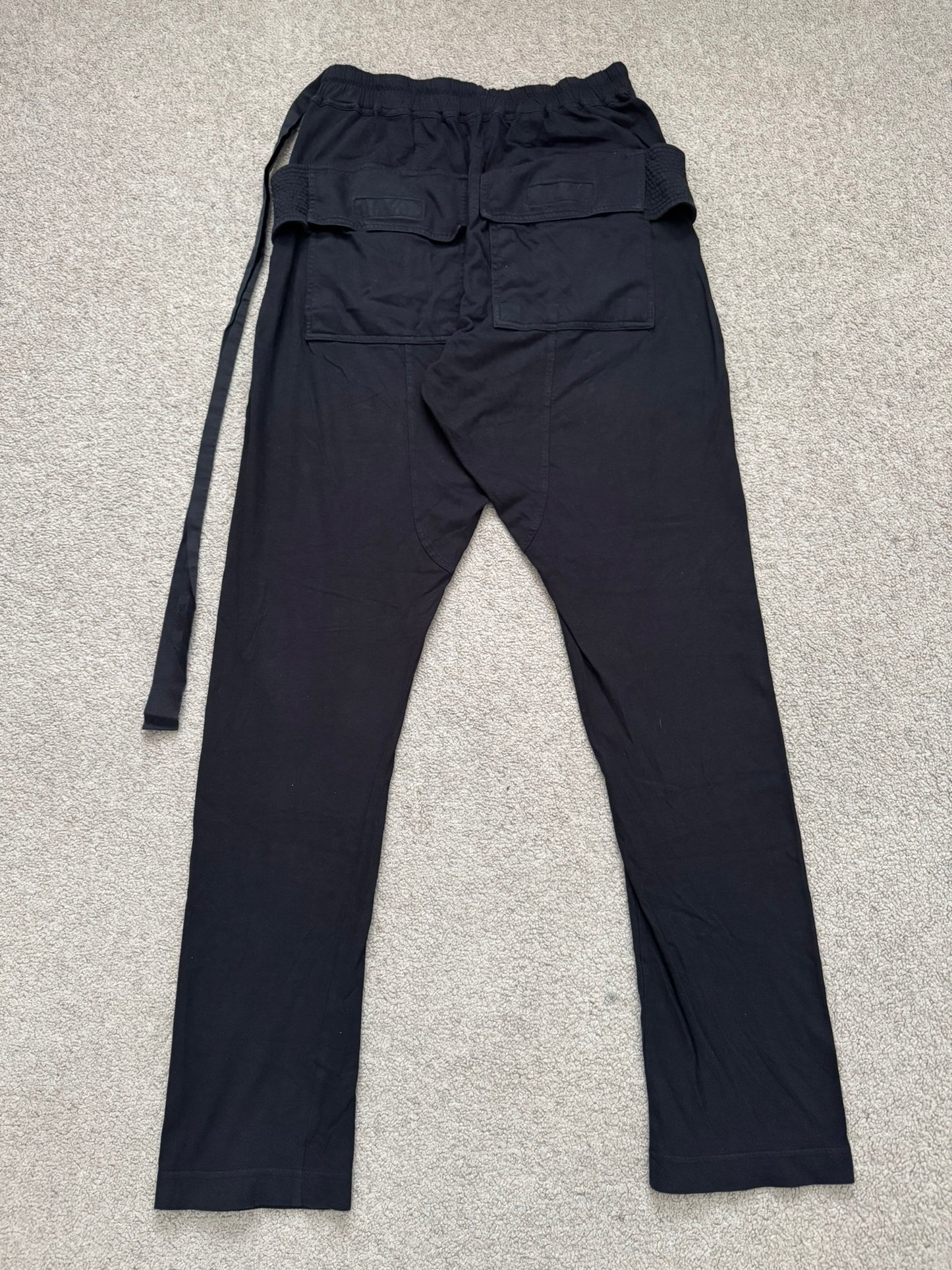 SS22 Rick Owens DRKSHDW Black Creatch Cargo Sweatpants