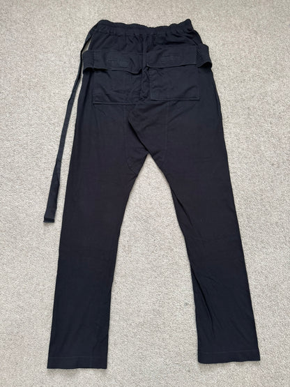 SS22 Rick Owens DRKSHDW Black Creatch Cargo Sweatpants