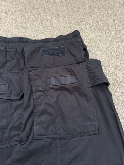 SS22 Rick Owens DRKSHDW Black Creatch Cargo Sweatpants