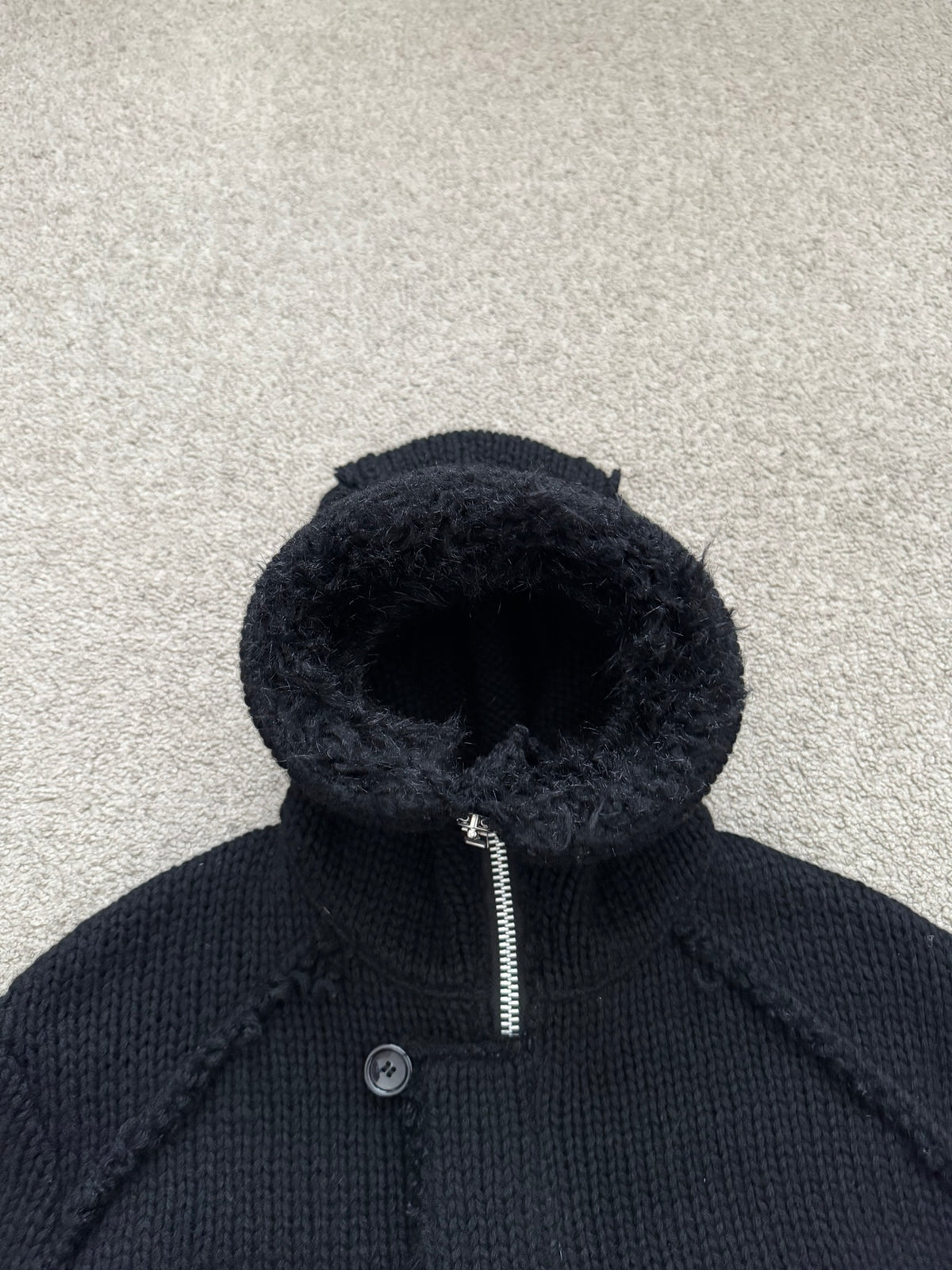 AW03 Junya Watanabe MAN Runway N-3B Wool Knitted Eskimo Parka