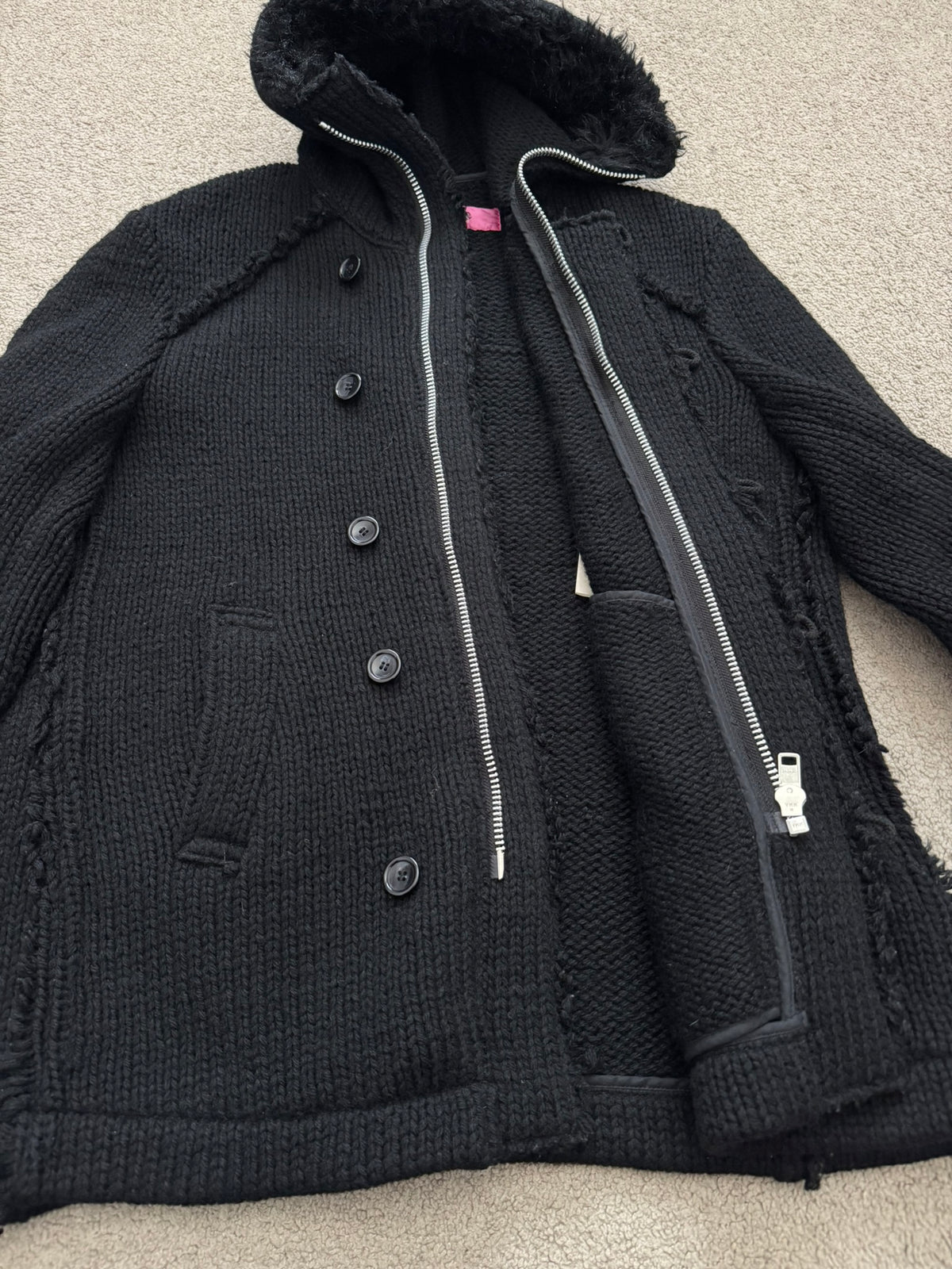AW03 Junya Watanabe MAN Runway N-3B Wool Knitted Eskimo Parka