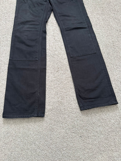 SS09 Number (N)ine Black Double Knee Crying Heart Denim Jeans