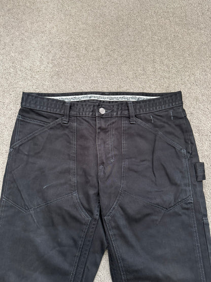 SS09 Number (N)ine Black Double Knee Crying Heart Denim Jeans