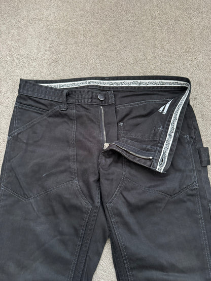 SS09 Number (N)ine Black Double Knee Crying Heart Denim Jeans