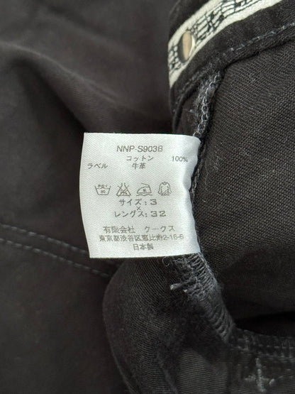 SS09 Number (N)ine Black Double Knee Crying Heart Denim Jeans