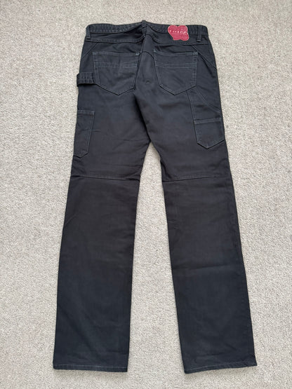 SS09 Number (N)ine Black Double Knee Crying Heart Denim Jeans