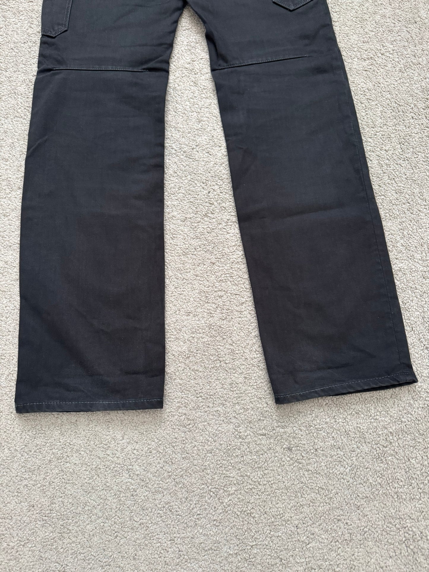 SS09 Number (N)ine Black Double Knee Crying Heart Denim Jeans