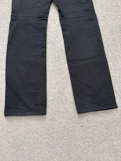 SS09 Number (N)ine Black Double Knee Crying Heart Denim Jeans