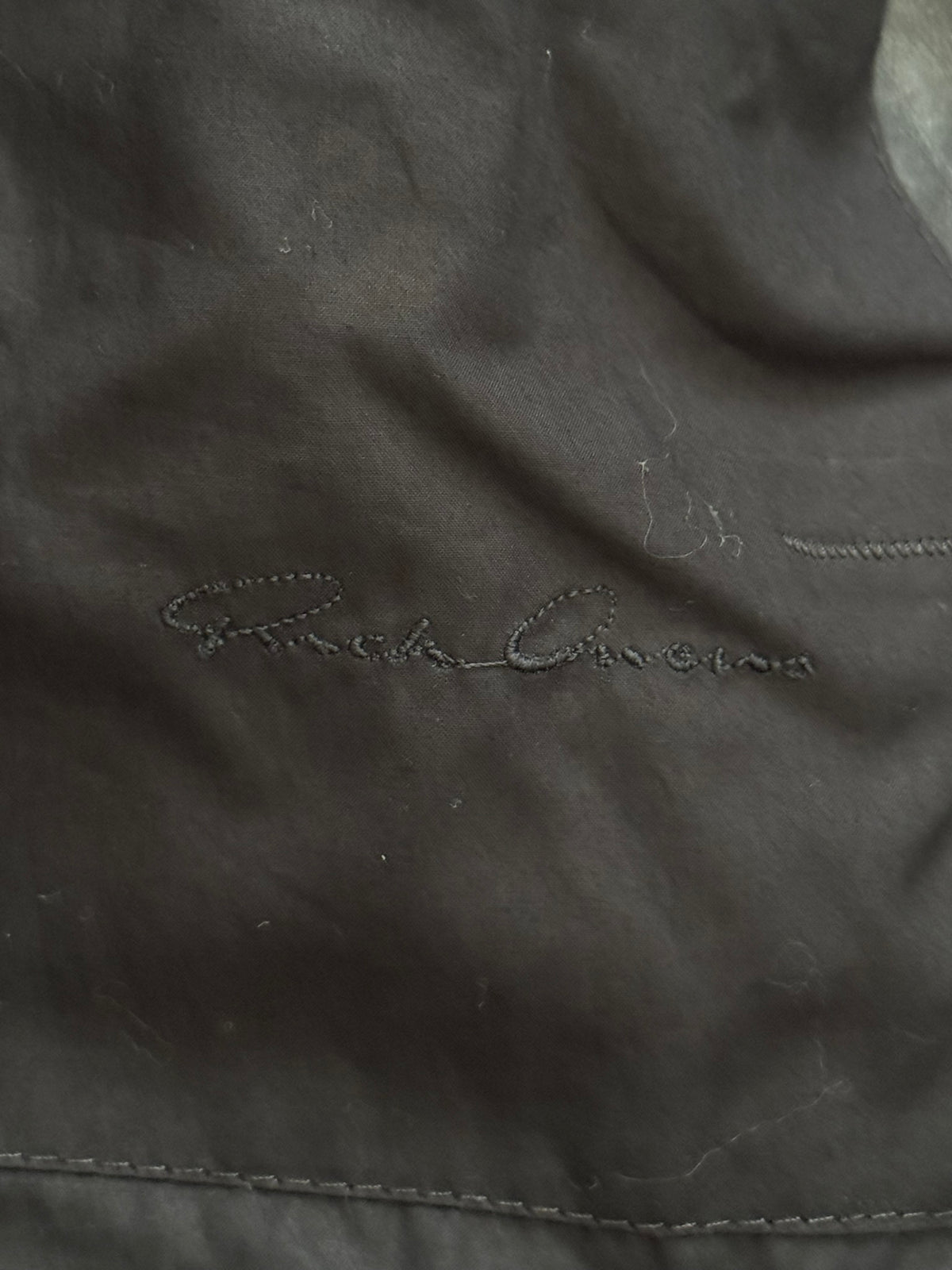 FW12 Rick Owens Runway Lamb Leather Moleskin Worker Jacket