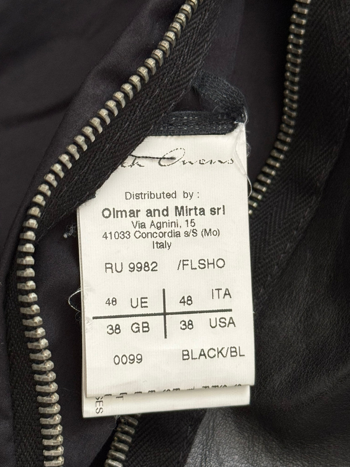 FW12 Rick Owens Runway Lamb Leather Moleskin Worker Jacket