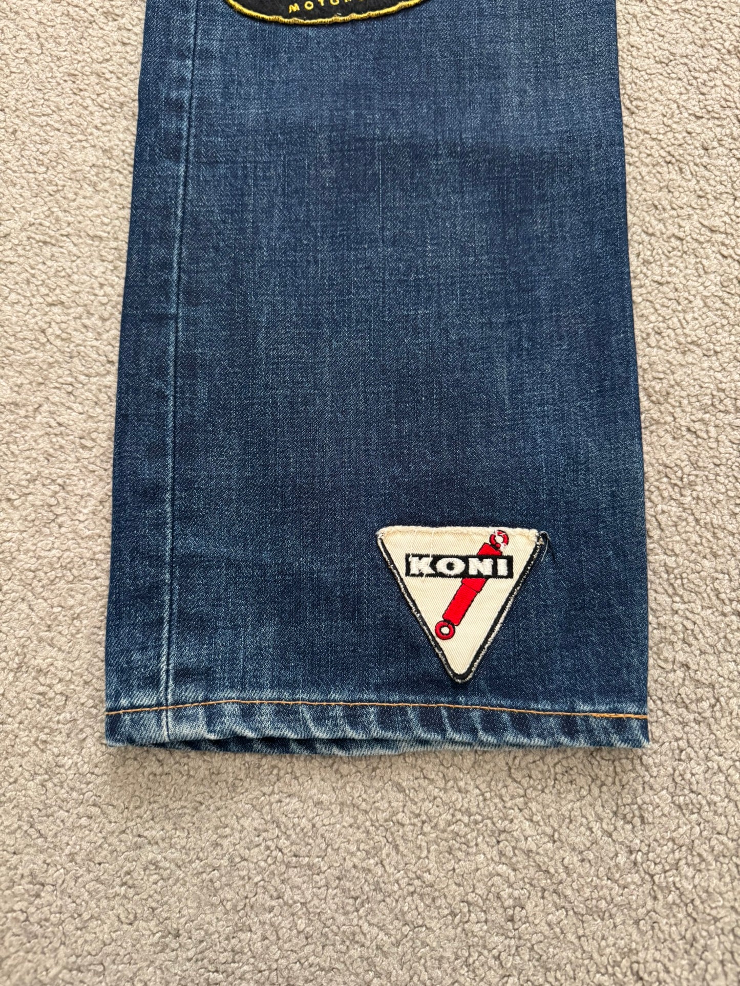 SS03 Junya Watanabe MAN Triumph Patch Biker Denim Jeans