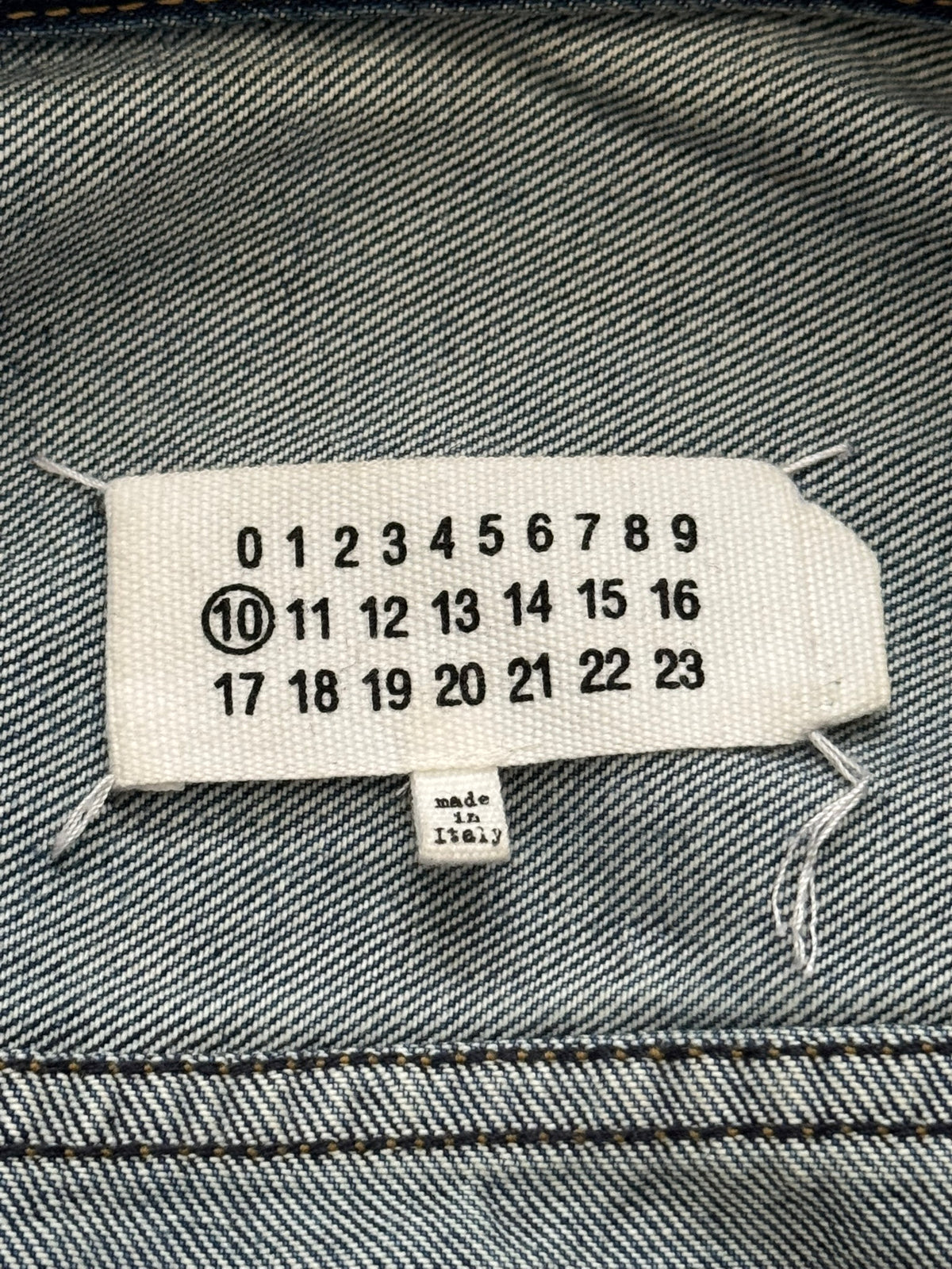 SS21 Maison Margiela Cropped Distressed Denim Jacket