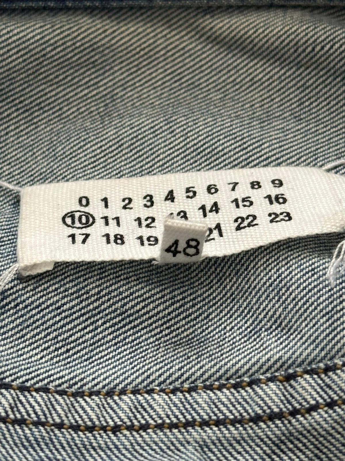 SS21 Maison Margiela Cropped Distressed Denim Jacket