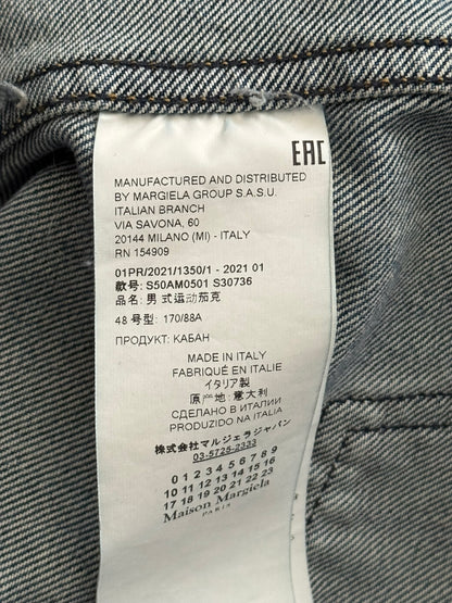 SS21 Maison Margiela Cropped Distressed Denim Jacket