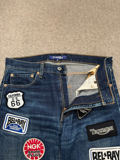 SS03 Junya Watanabe MAN Triumph Patch Biker Denim Jeans