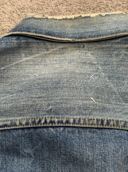 SS21 Maison Margiela Cropped Distressed Denim Jacket