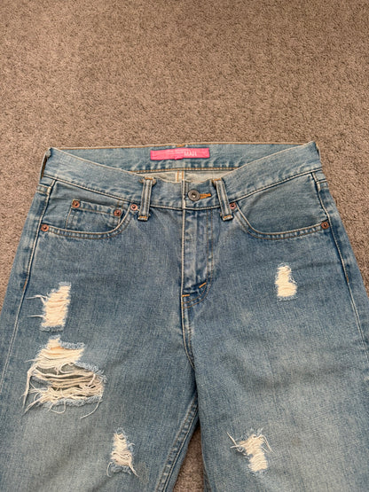 AW04 Junya Watanabe MAN Crash Distressed Denim Jeans