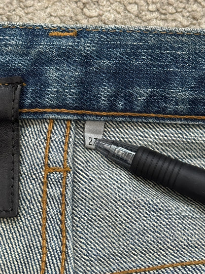 SS07 Dior Homme by Hedi Slimane Wax Luster Clawmark Denim Jeans