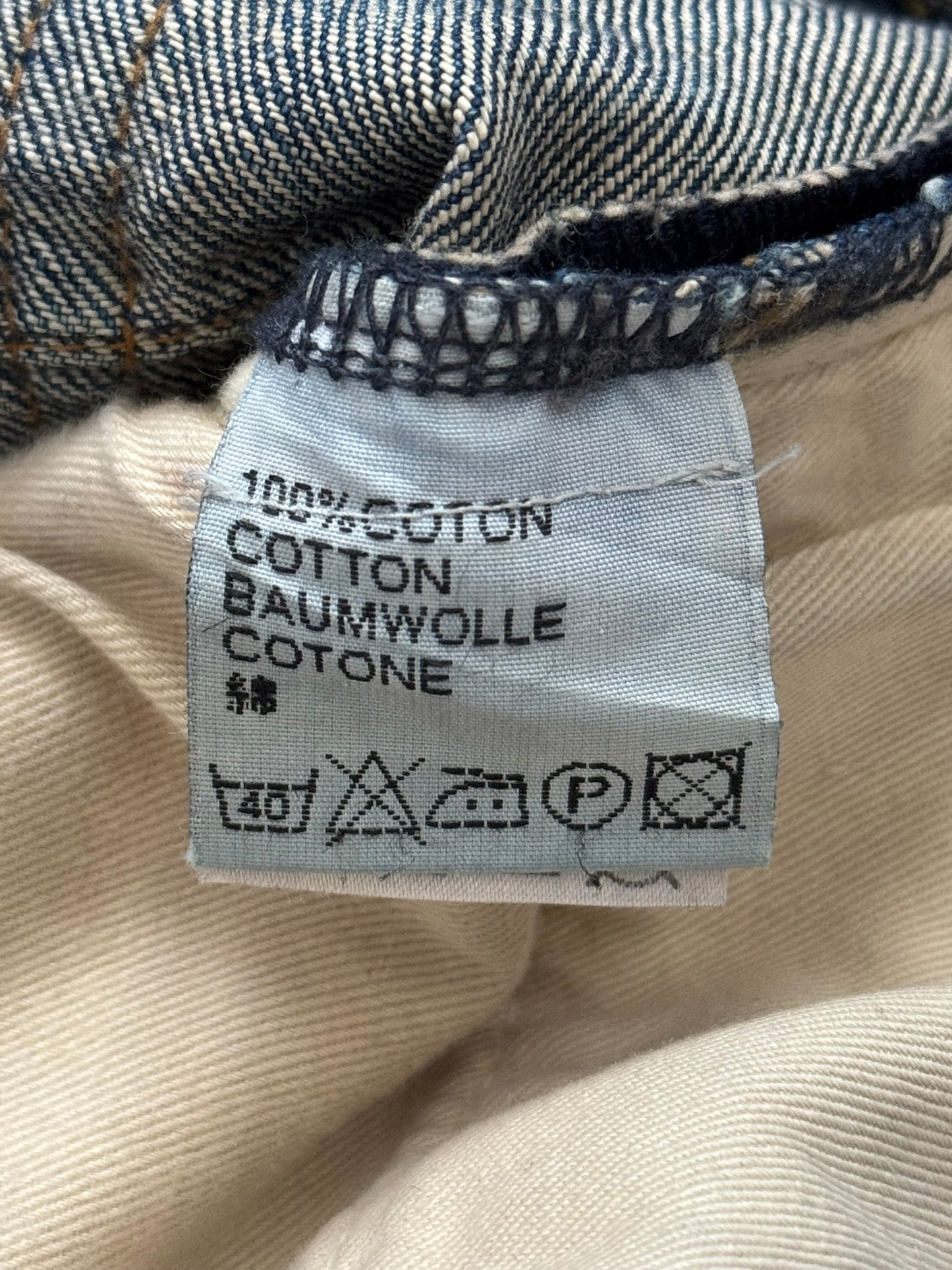 SS07 Dior Homme by Hedi Slimane Wax Luster Clawmark Denim Jeans