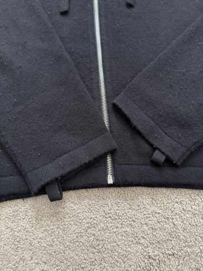 Helmut Lang Cashmere/Wool Mohawk Zip Up Hoodie