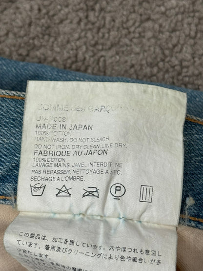 AW04 Junya Watanabe MAN Crash Distressed Denim Jeans