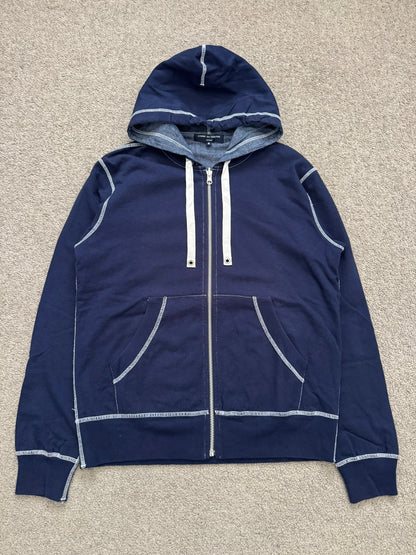 SS11 Comme Des Garcons Homme Reversible Navy Hoodie