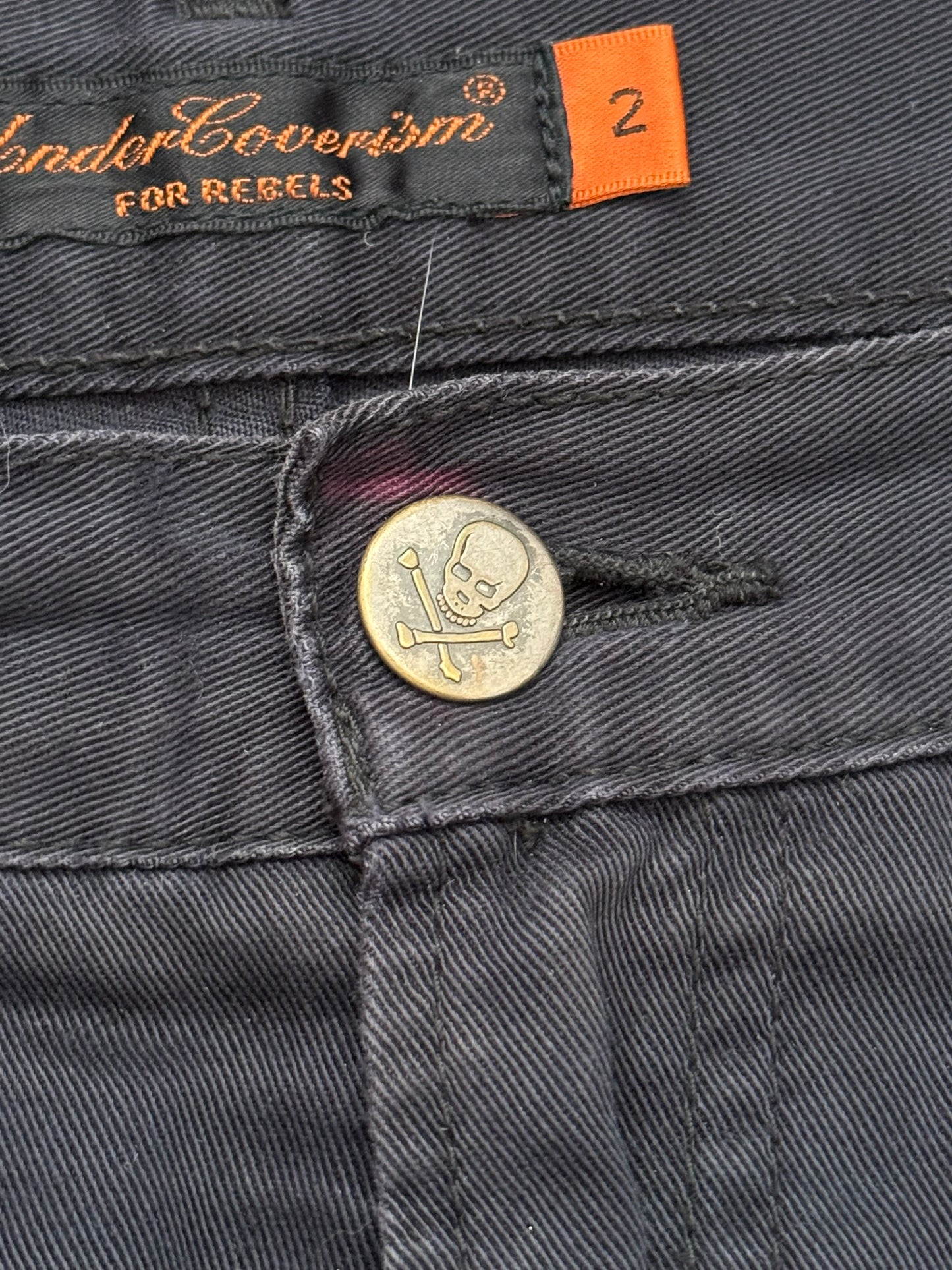 SS05 Undercover "But Beautiful" Graffiti Patch Denim Jeans